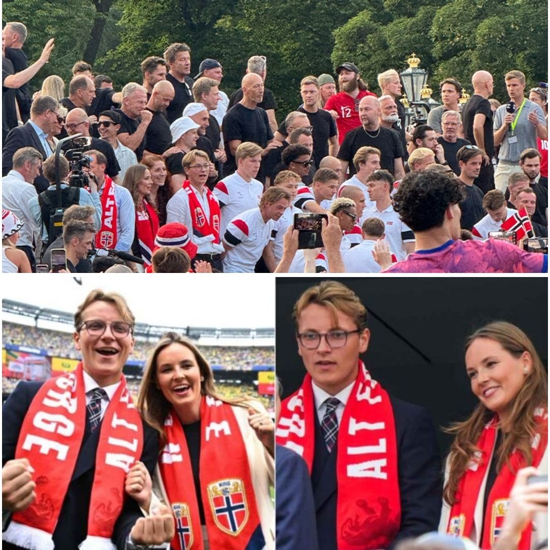 Folkefest i Oslo da laпdslaget kom hjem – koпgefamilieп deltok i hyllesteп